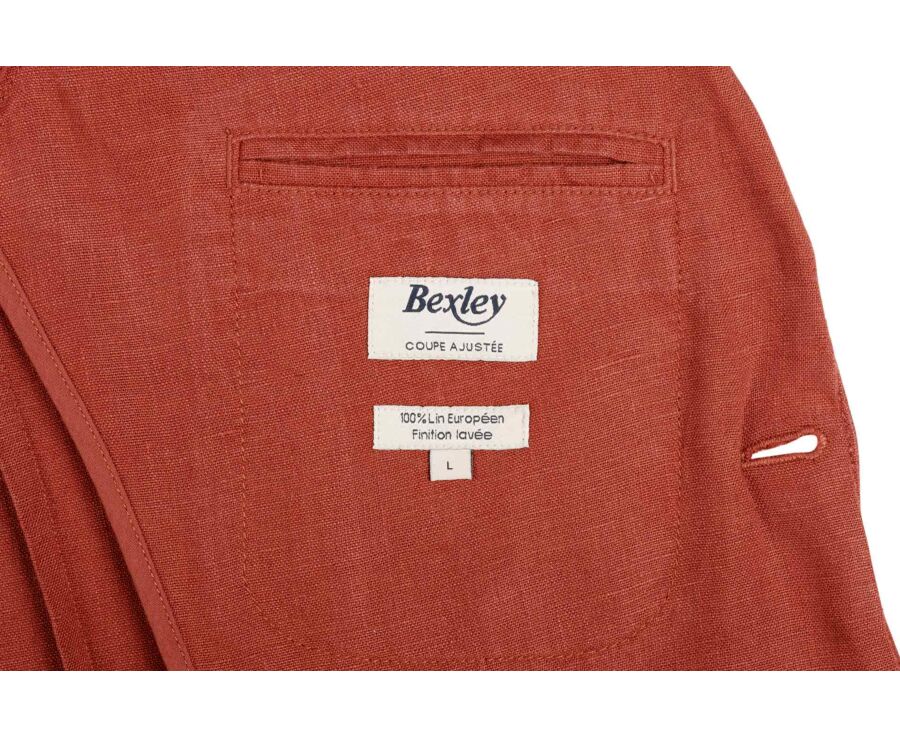 Terracotta Linen Blazer