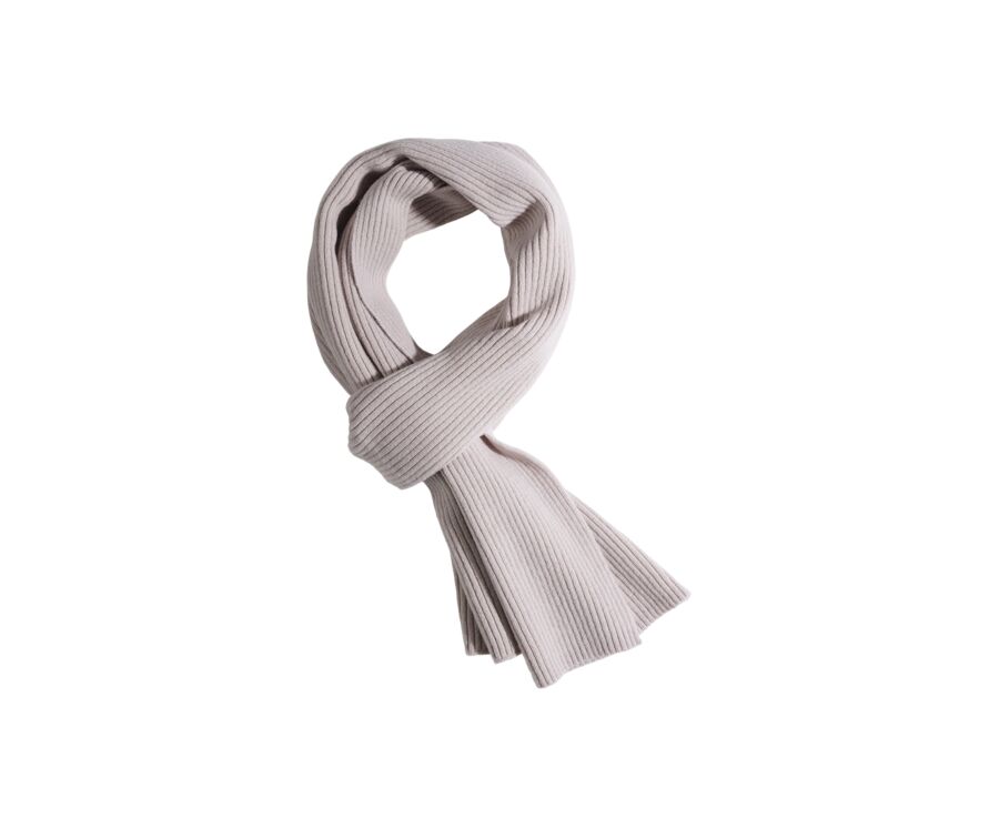 Light Beige Lambswool Scarf