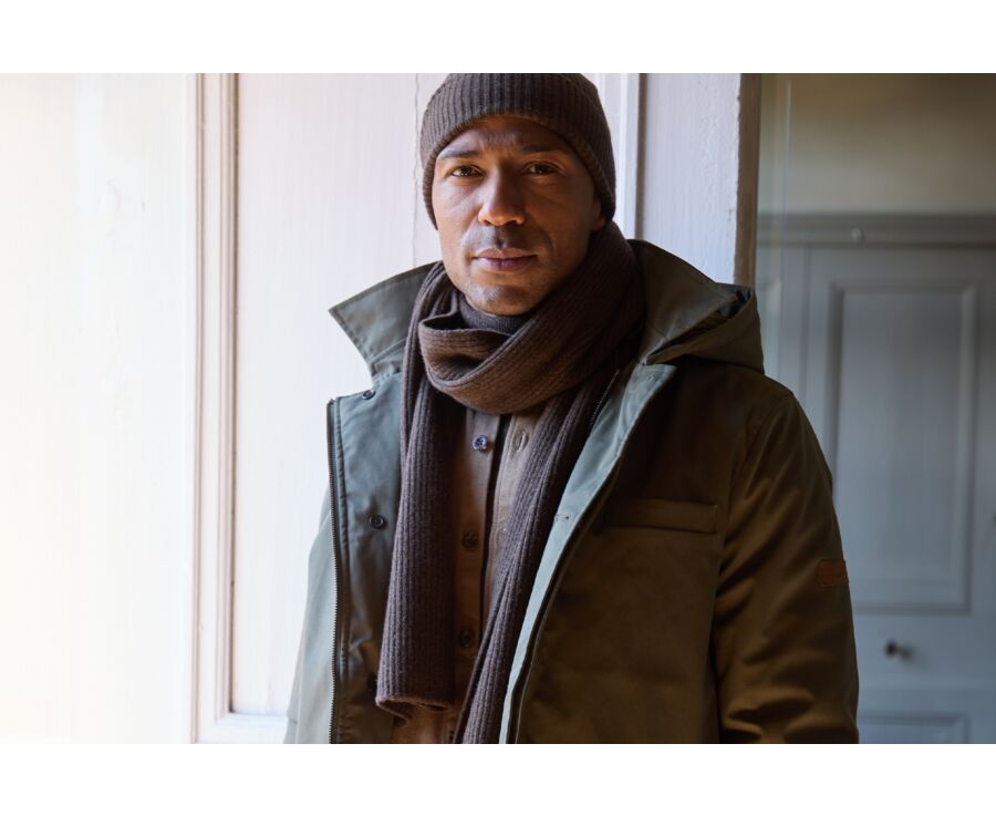 Dark Chocolate Lambswool Scarf