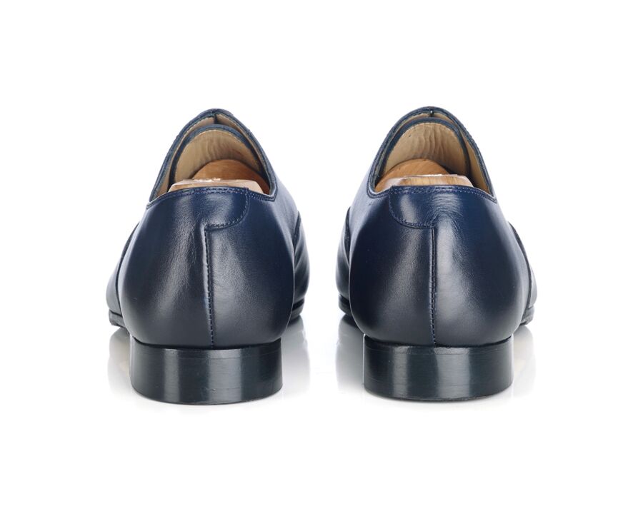Navy Oxford shoes - Leather outsole & rubber pad - LENNOX PATIN