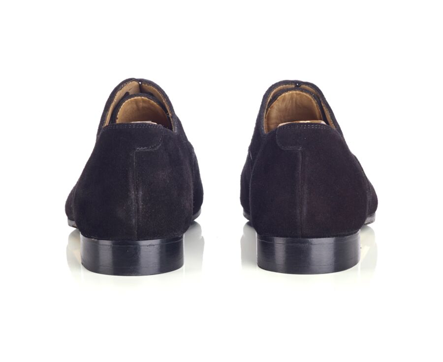 Black suede Oxford shoes - LENNOX PATIN