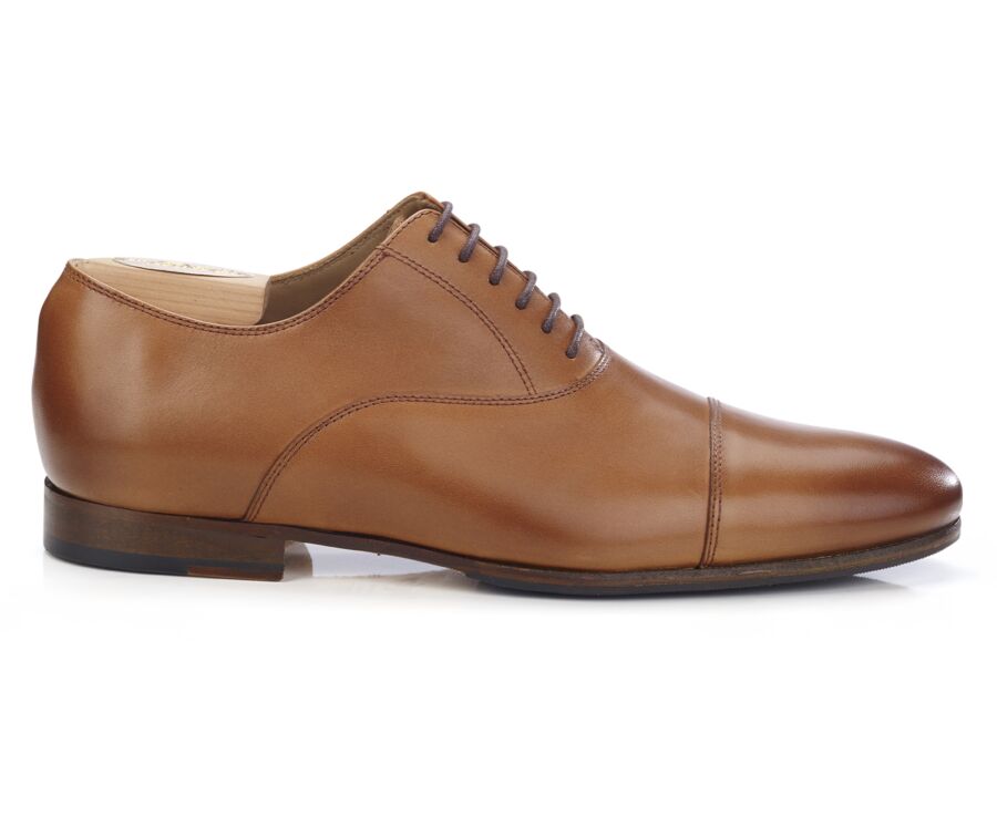 Patina Gold Oxford shoes - Leather outsole & rubber pad - LENNOX PATIN