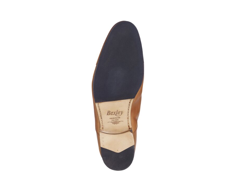 Patina Gold Oxford shoes - Leather outsole & rubber pad - LENNOX PATIN