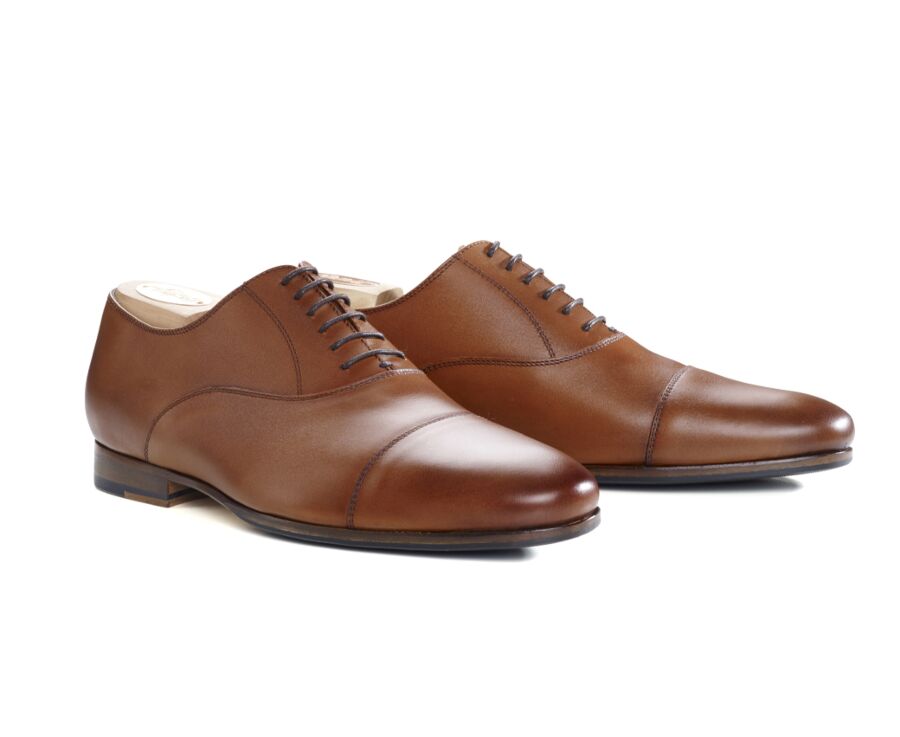 Patina Gold Oxford shoes - Leather outsole & rubber pad - LENNOX PATIN