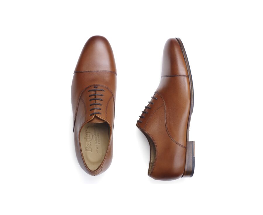 Patina Gold Oxford shoes - Leather outsole & rubber pad - LENNOX PATIN