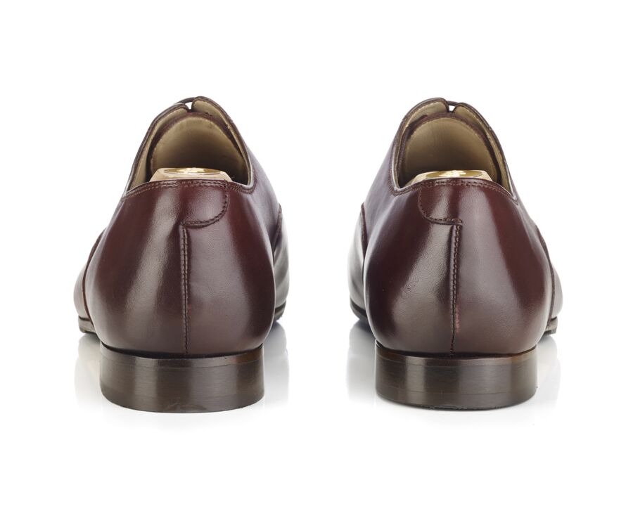 Burgundy Oxford shoes - Leather outsole & rubber pad - LENNOX PATIN