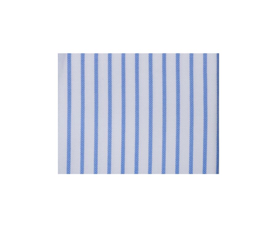 White shirt with light blue stripes - LÉONEL 