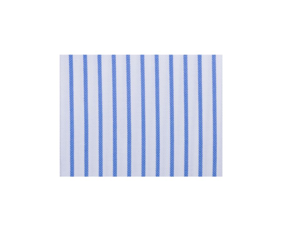 White shirt with blue stripes - LÉONEL