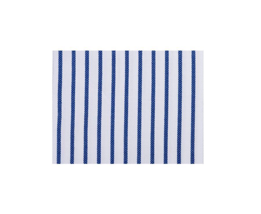 White shirt with navy stripes - LÉONEL