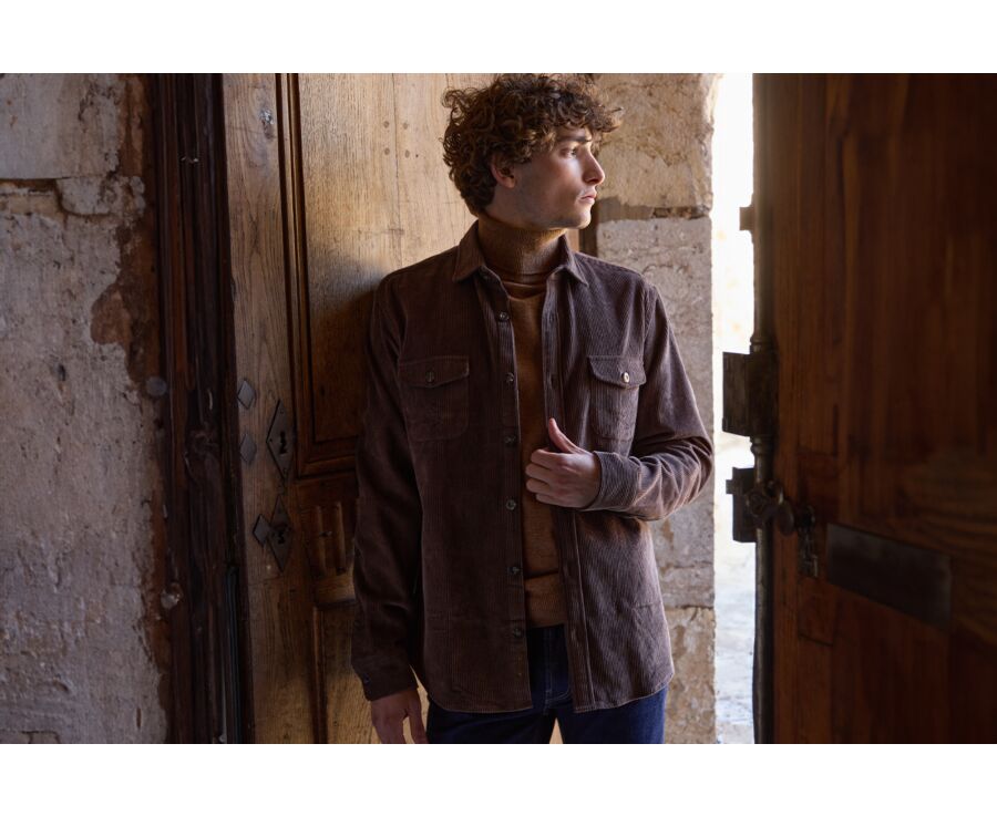 Chocolate Corduroy over shirt - VICTORIN