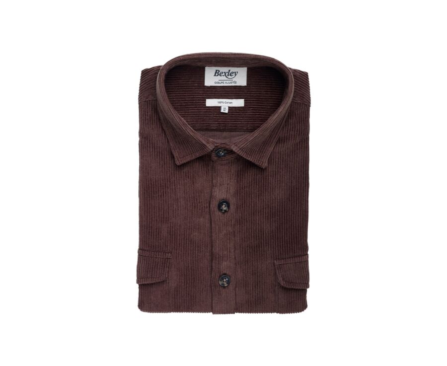Chocolate Corduroy over shirt - VICTORIN
