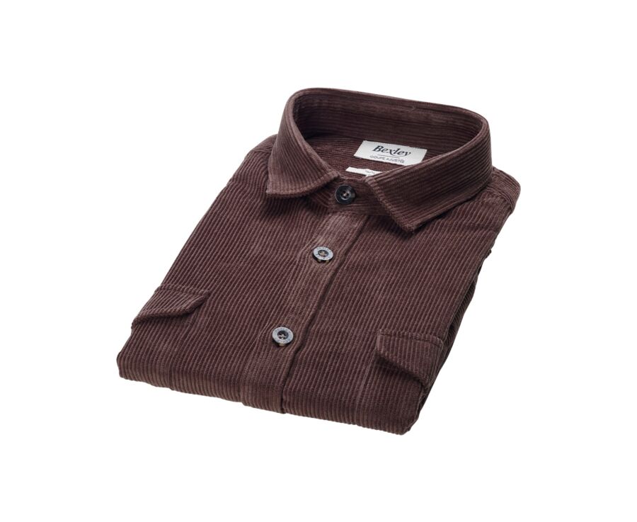 Chocolate Corduroy over shirt - VICTORIN