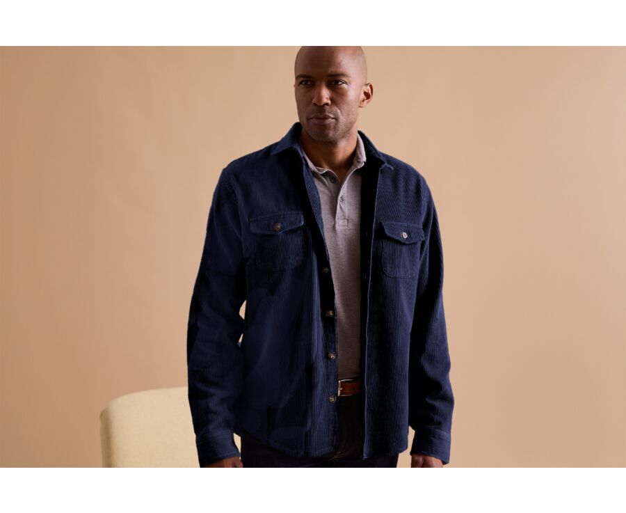 Navy Corduroy over shirt - VICTORIN
