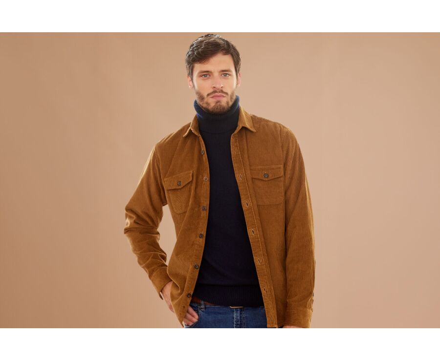 Hazelnut Corduroy over shirt - VICTORIN
