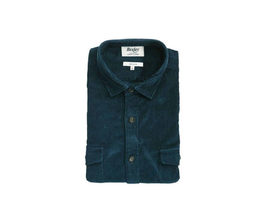 Dark Green Corduroy over shirt - VICTORIN