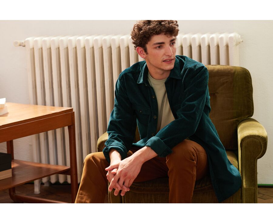Dark Green Corduroy over shirt - VICTORIN