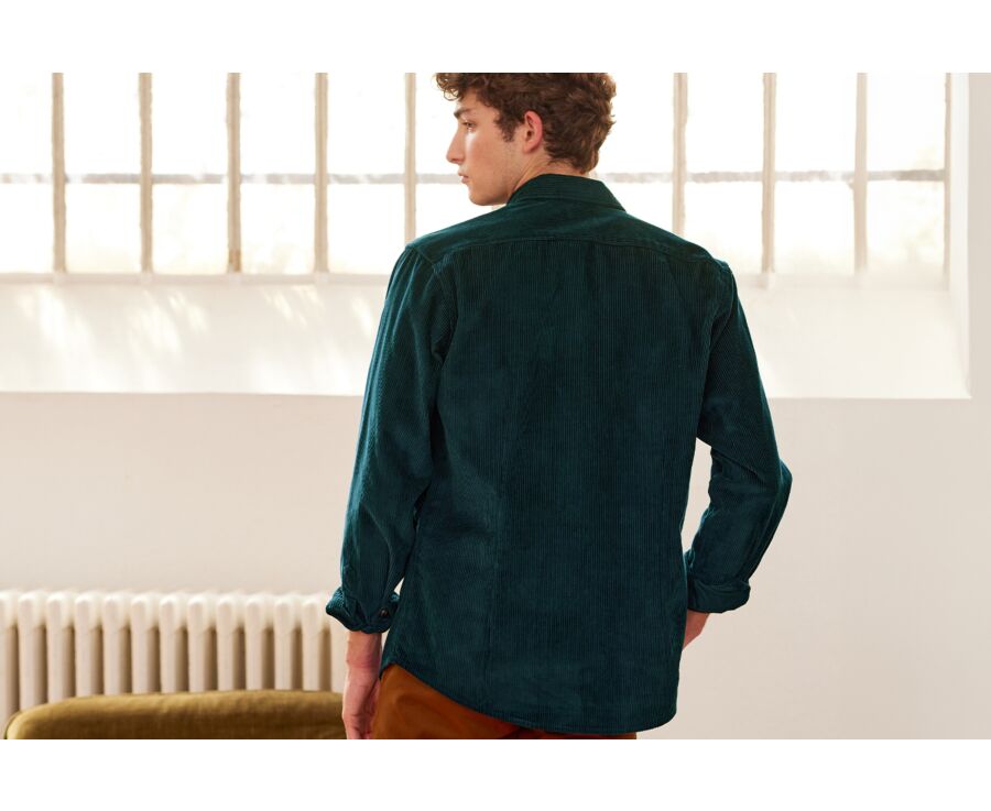 Dark Green Corduroy over shirt - VICTORIN