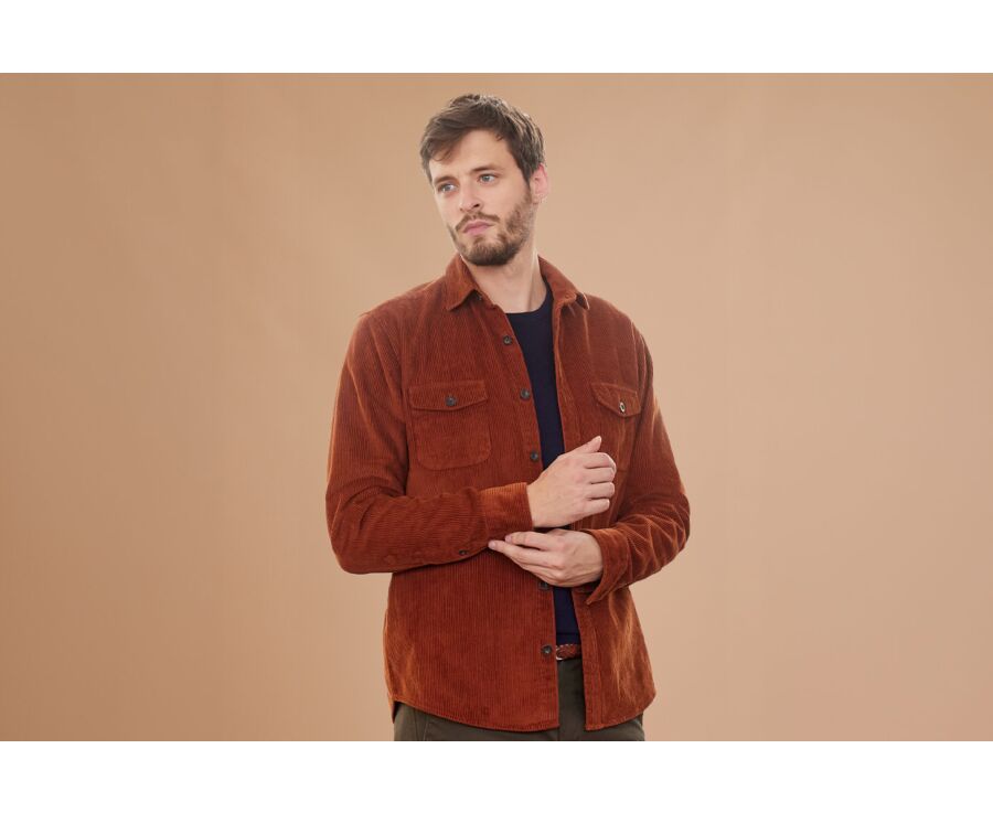 Rust Corduroy over shirt - VICTORIN