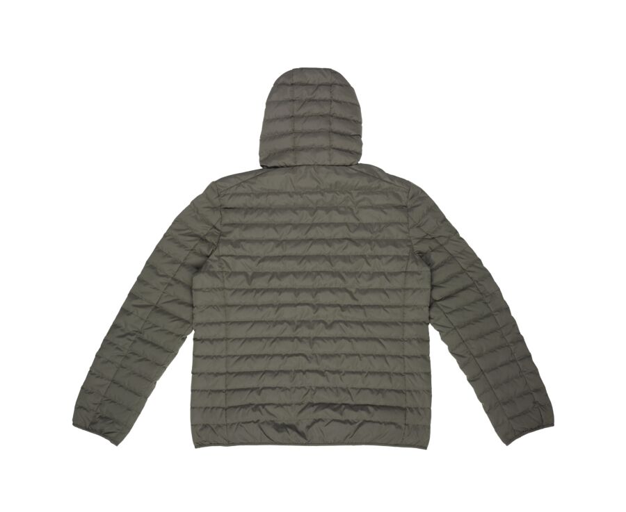 Men's Khaki Lightweight Hooded Down Jacket - SIVERT II