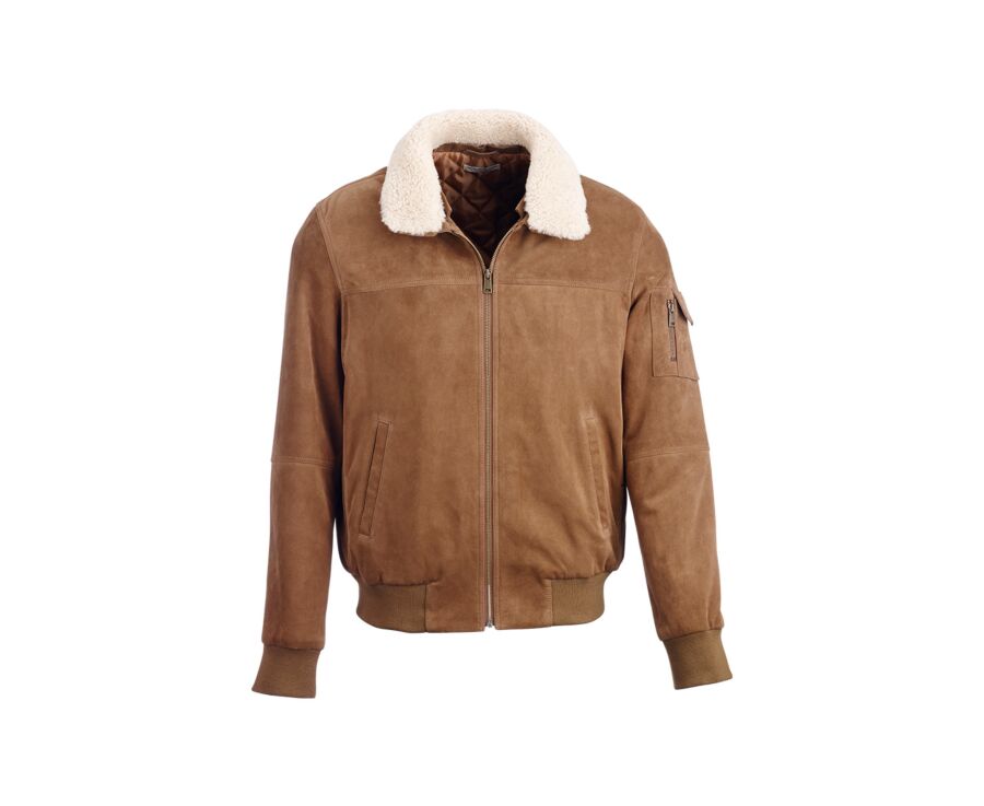 Havana Leather Aviator Jacket - EVERETT II