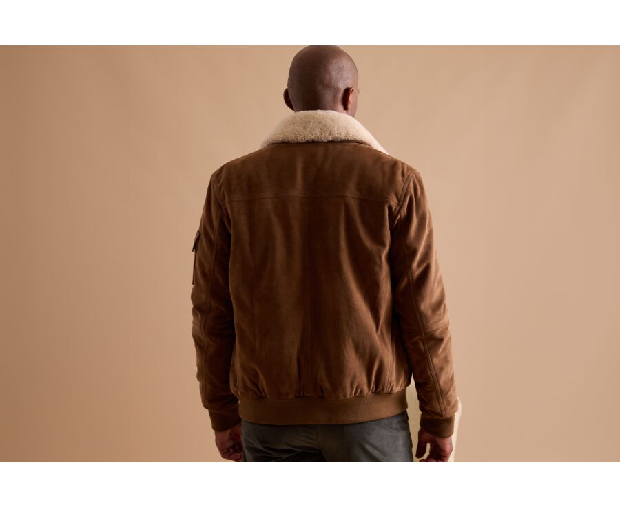 Havana Leather Aviator Jacket - EVERETT II