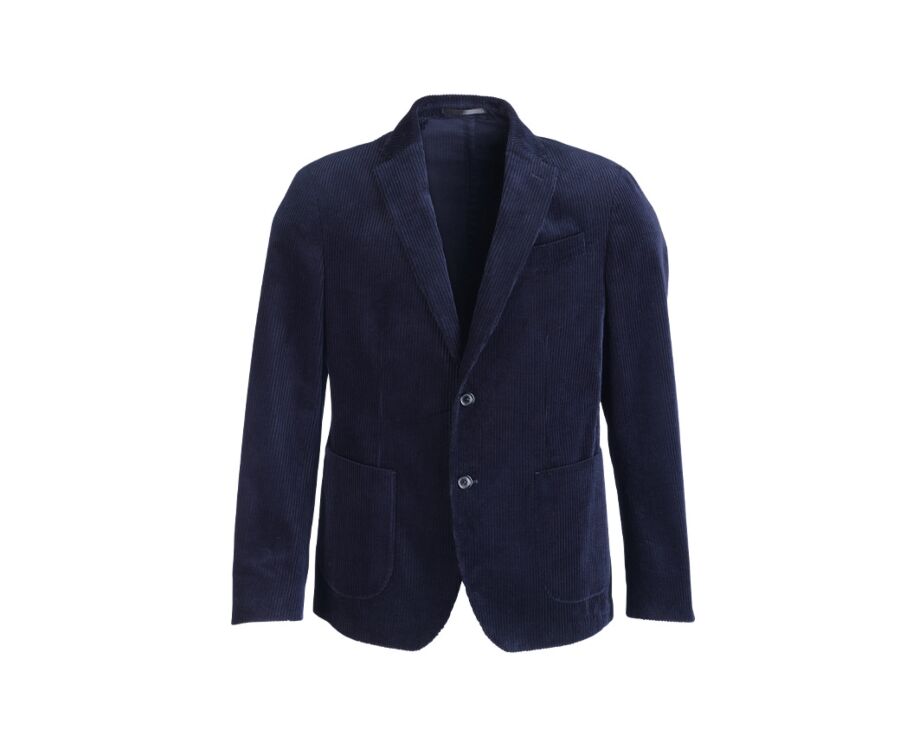 Navy Corduroy Blazer - LÉANDRUS