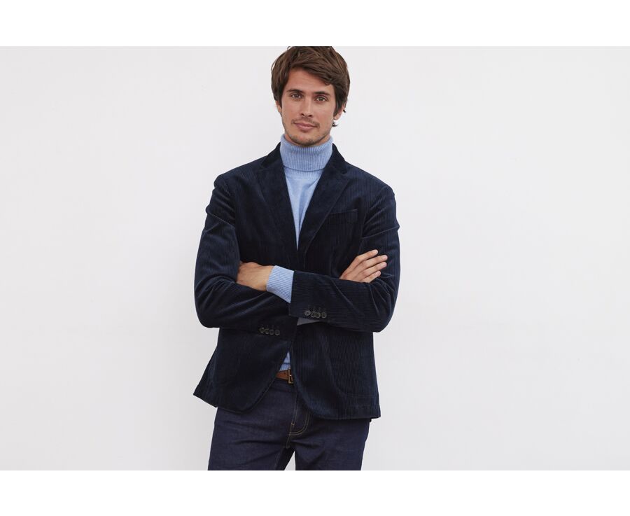 Mens navy shop corduroy blazer