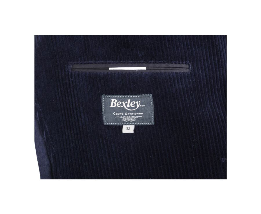 Navy Corduroy Blazer - LÉANDRUS