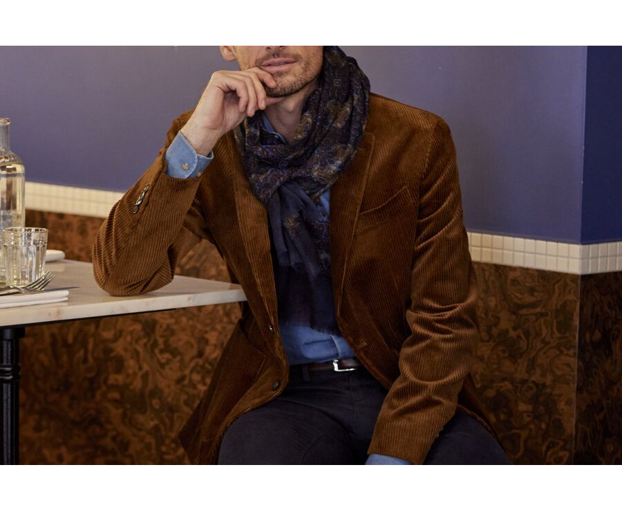 Hazelnut Corduroy Blazer - LÉANDRUS