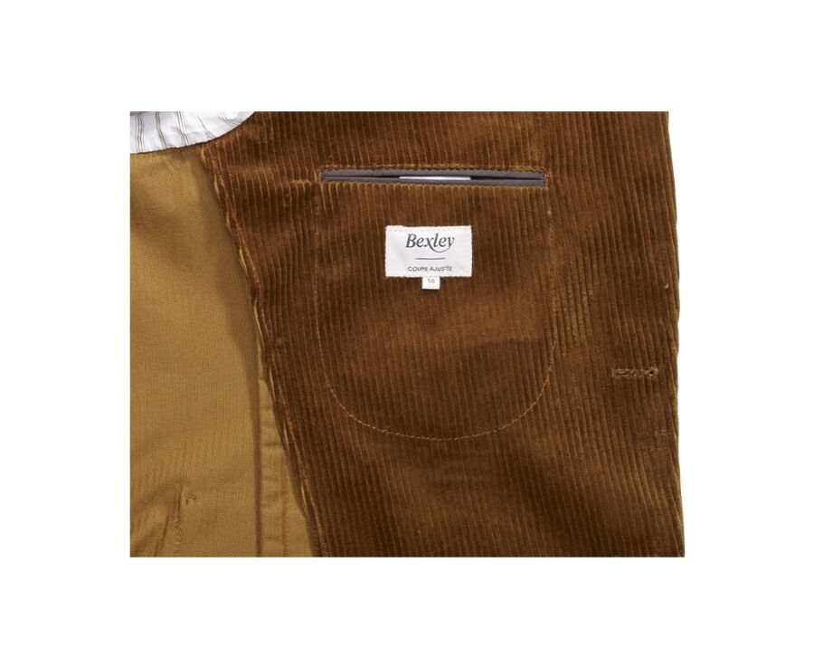 Hazelnut Corduroy Blazer - LÉANDRUS