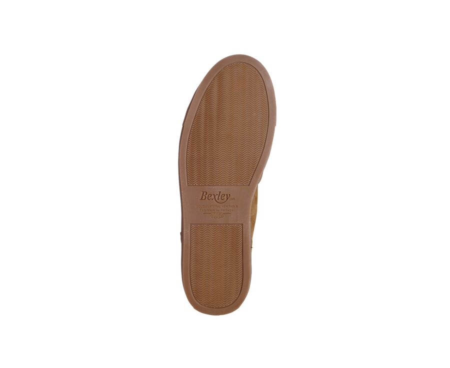 Hazelnut Suede high top Trainers - THORNLEA