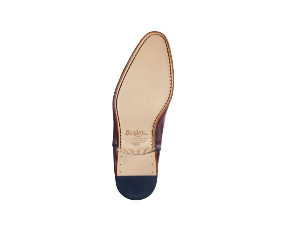 Patina Chocolate Oxford shoes - Leather outsole - WAYFORD