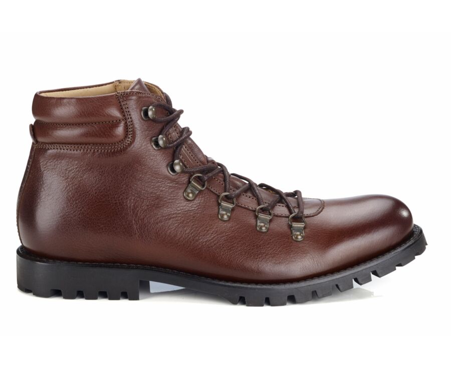 Patina chocolate lace-up Outdoor Boots  - GOSFIELD