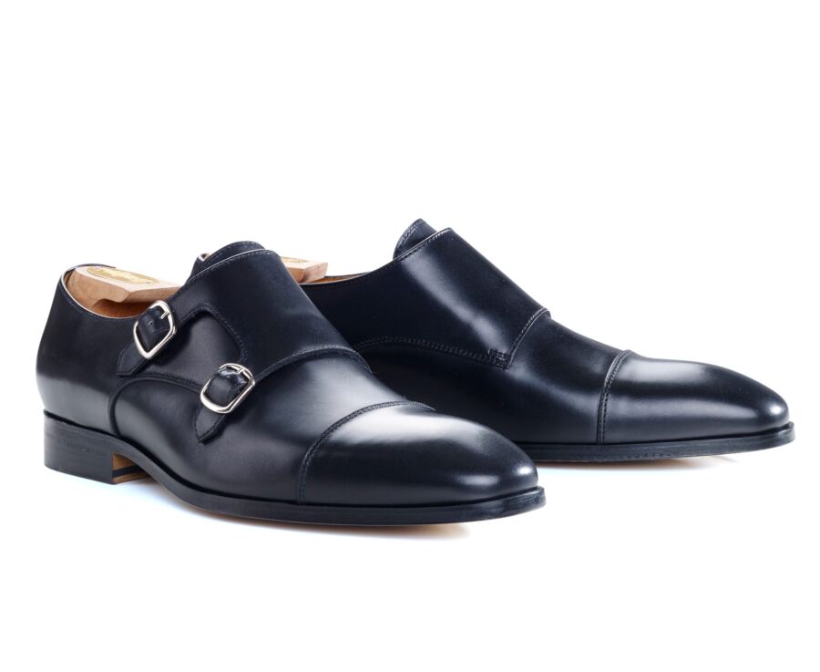 Black double Buckle Shoes - CHEDINGTON