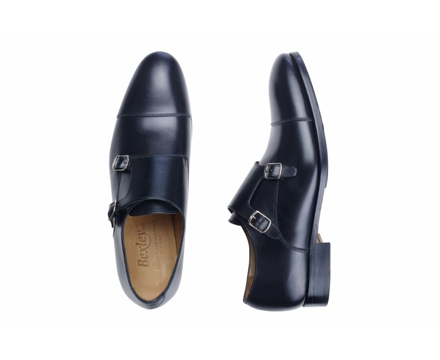 Black Double Buckle Shoes with rubber pad - GRESHEY PATIN