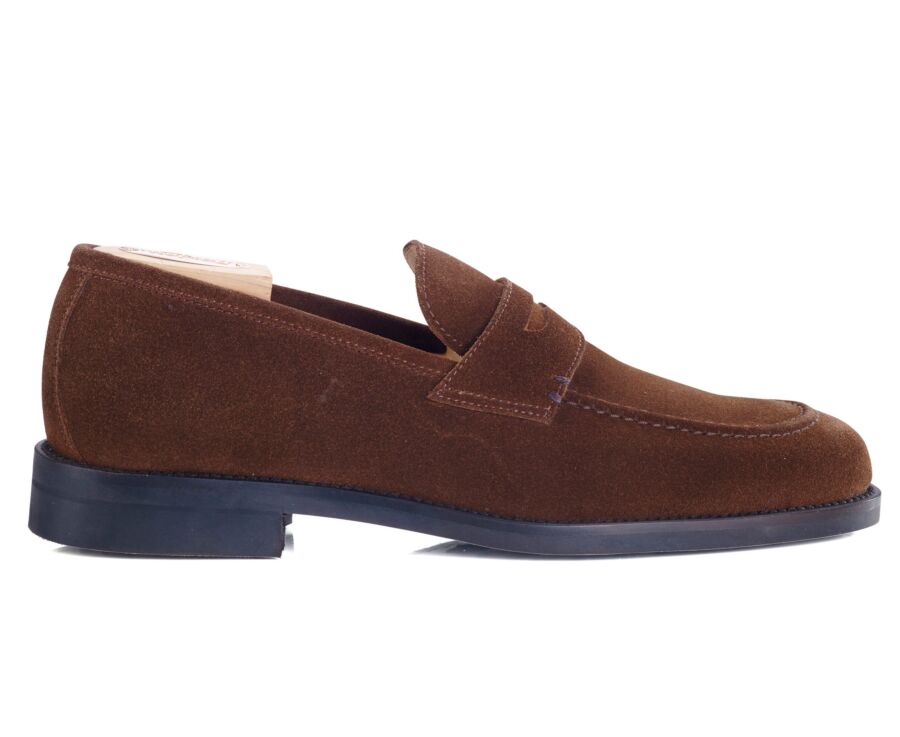 Suede penny loafers outlet
