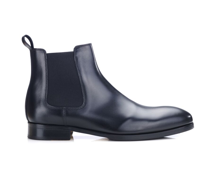 Black Leather Chelsea Boots - CHENEY PATIN