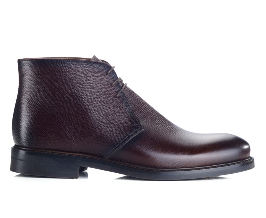 Chocolate leather Low Boots - GREENWICH GOMME CITY II