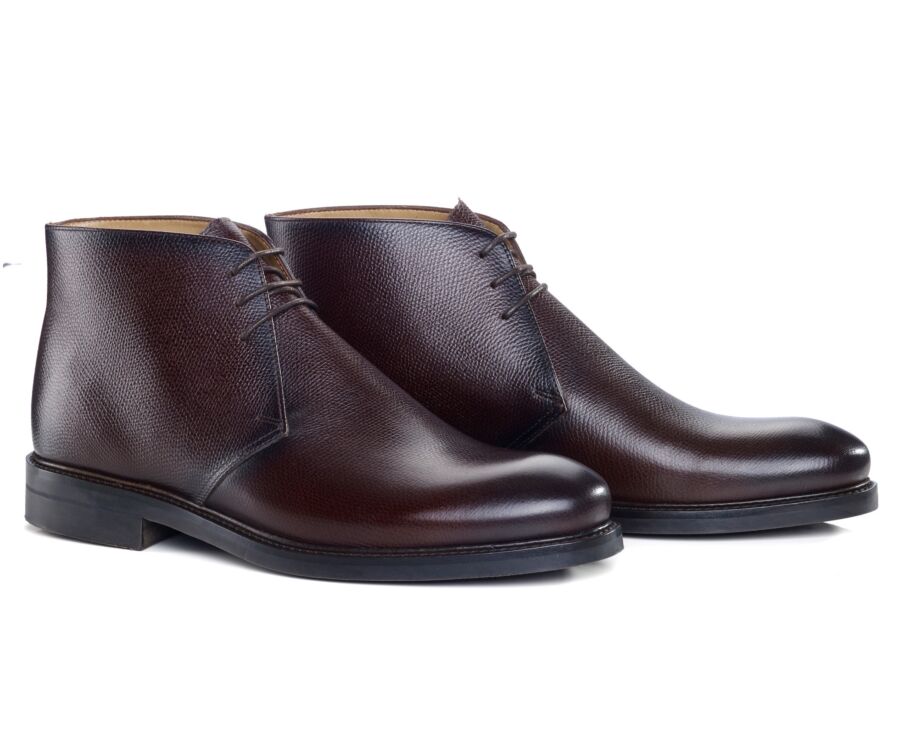 Chocolate leather Low Boots - GREENWICH GOMME CITY II