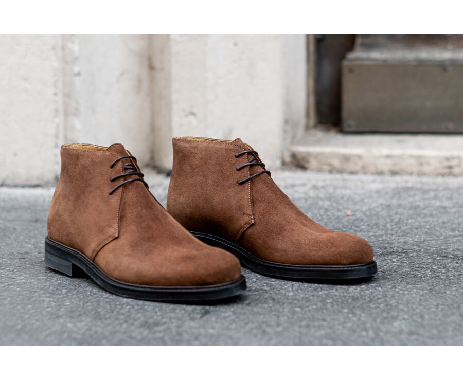 Havana Suede Low Boots - GREENWICH GOMME CITY II
