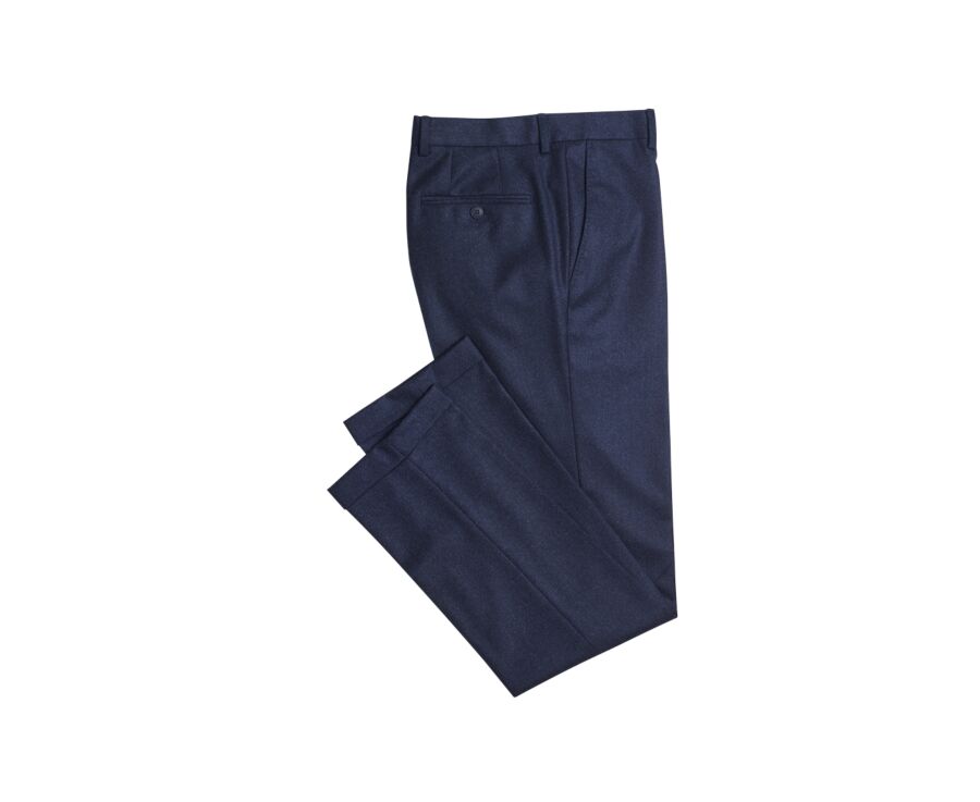 Navy Melange Men's dress trousers - LELIAN
