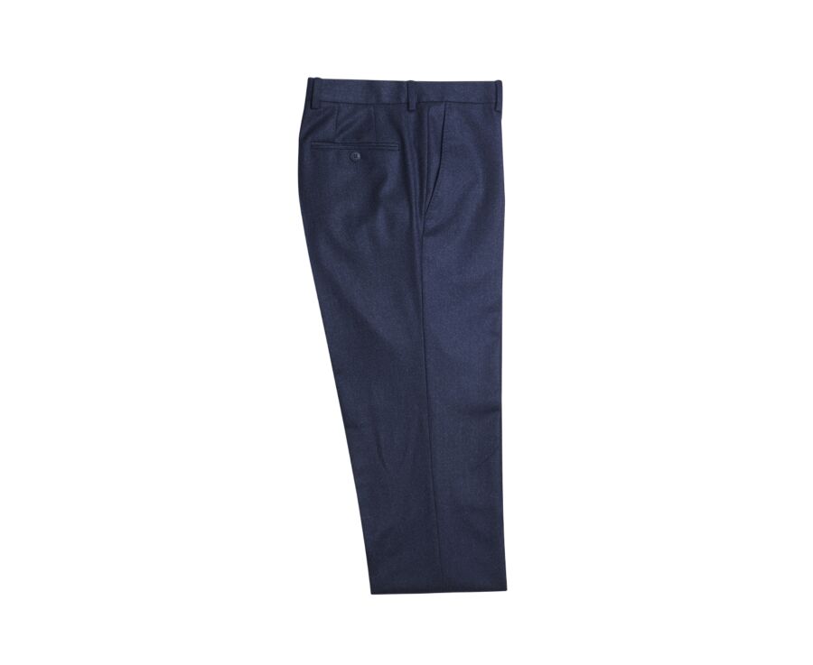 Navy Melange Men's dress trousers - LELIAN