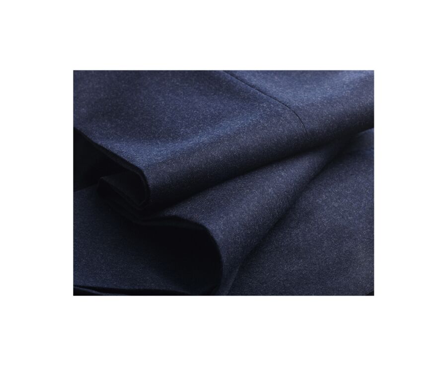 Navy Melange Men's dress trousers - LELIAN