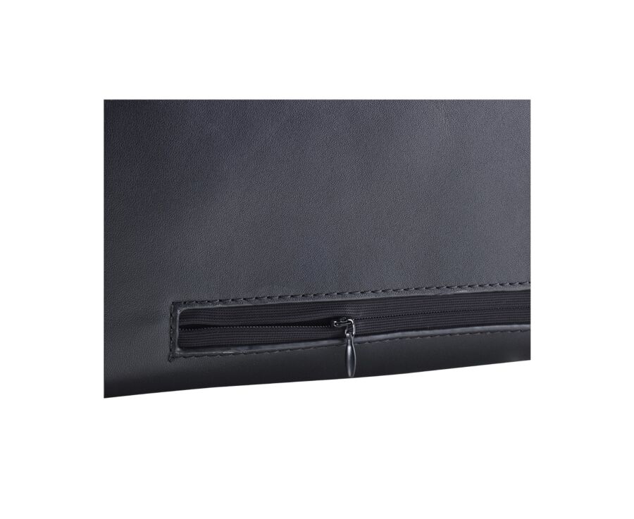 Men's Black Leather Satchel - HARWINTON