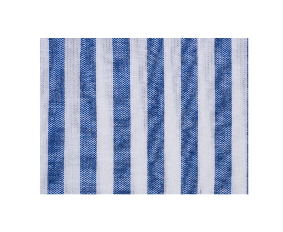 Blue ocean short sleeve shirt with white stripes  - SALVIEN MC