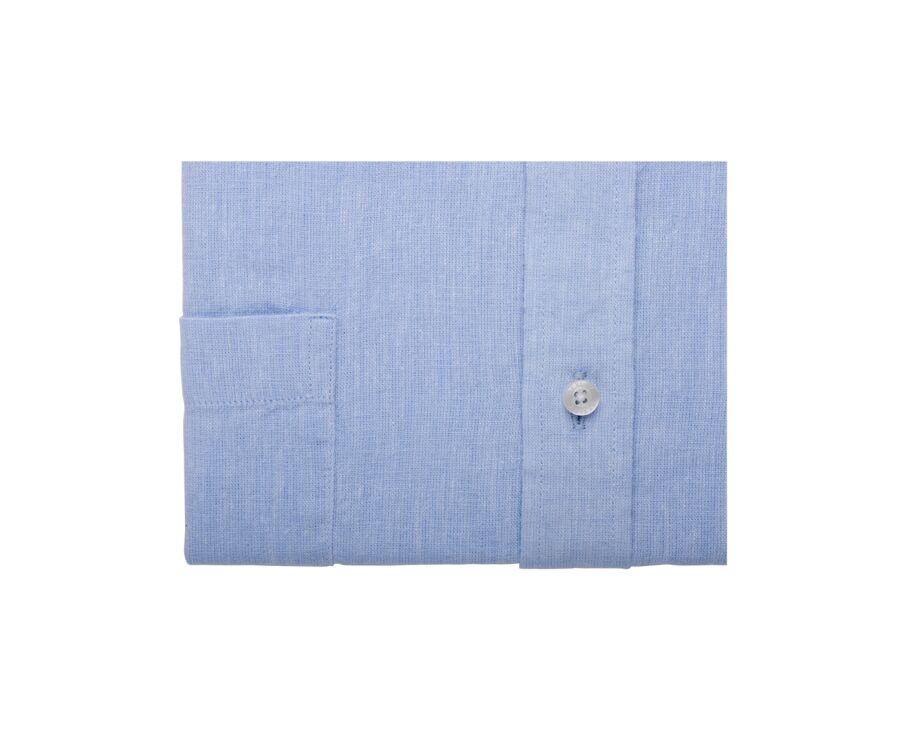 Light Blue Chambray cotton linen shirt - SIPHÉRIN