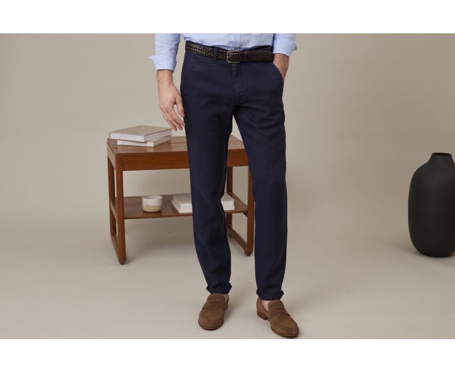 Navy Men's chinos - KYLSON