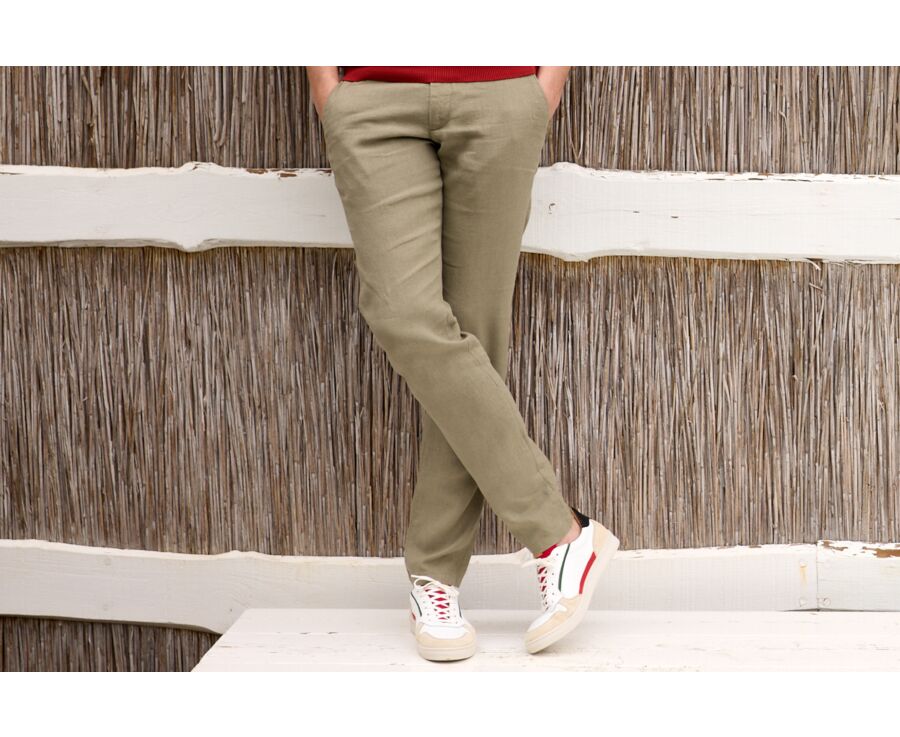 Taupe Men's chinos - KYLSON