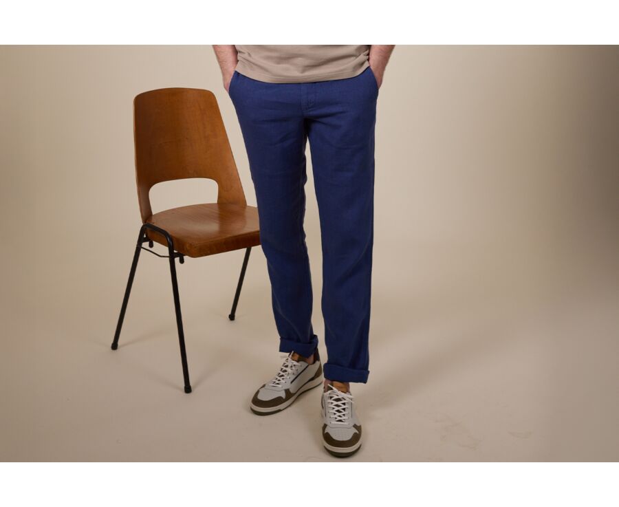Men's chino trousers Indigo Blue - KYLSON