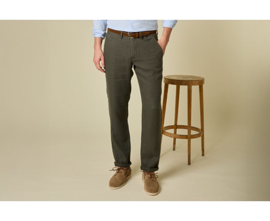 Dark Olive Men's chinos - KYLSON